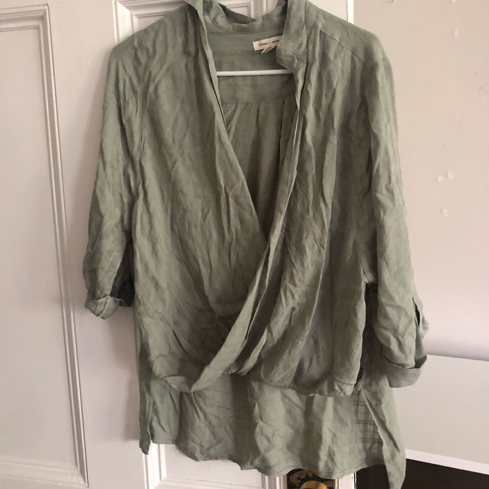 Silence + noise blouse